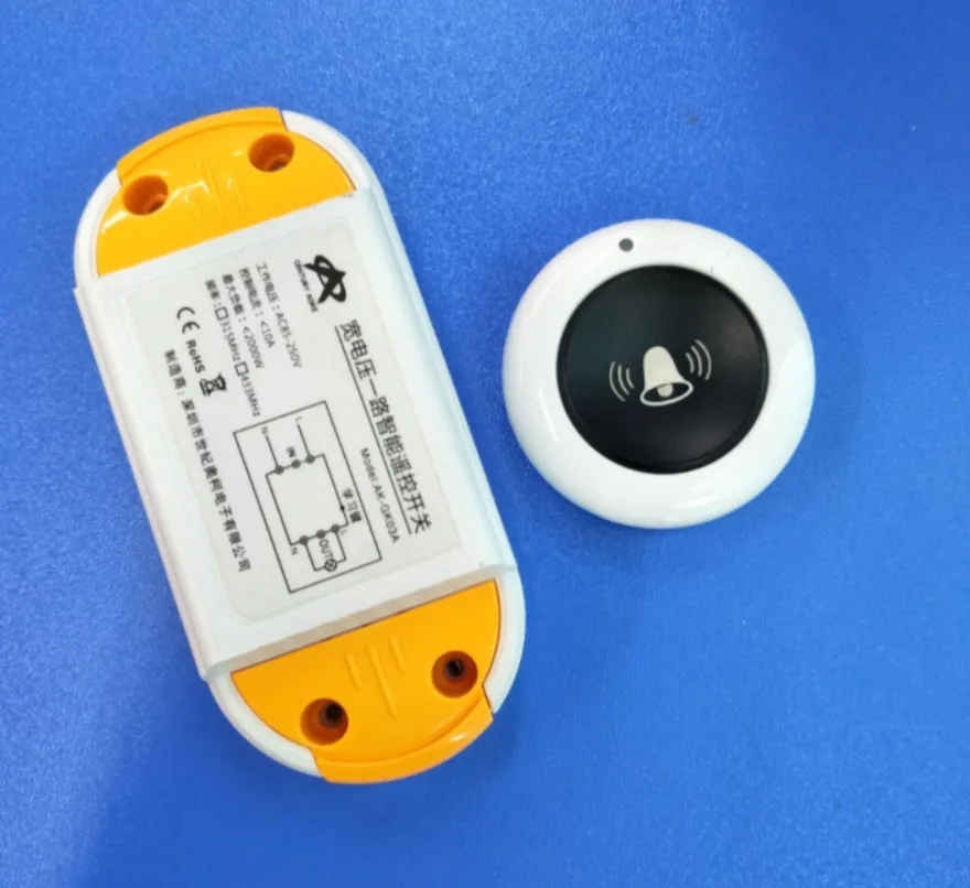AC220V 110V 85V 1CH 10A RF Wireless Remote Control Switch System teleswitch relay Receiver door bell system Smart Home Switch
AC220V 110V 85V 1CH 10A RF Wireless Remote Control Switch System teleswitch relay Receiver door bell system Smart Home Switch