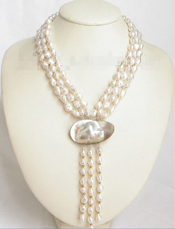 Women Gift word Love fast lustrous 3row baroque white Reborn Keshi pearl necklace j6743 (A0322) women wedding Noble style
Women Gift word Love fast lustrous 3row baroque white Reborn Keshi pearl necklace j6743 (A0322) women wedding Noble style