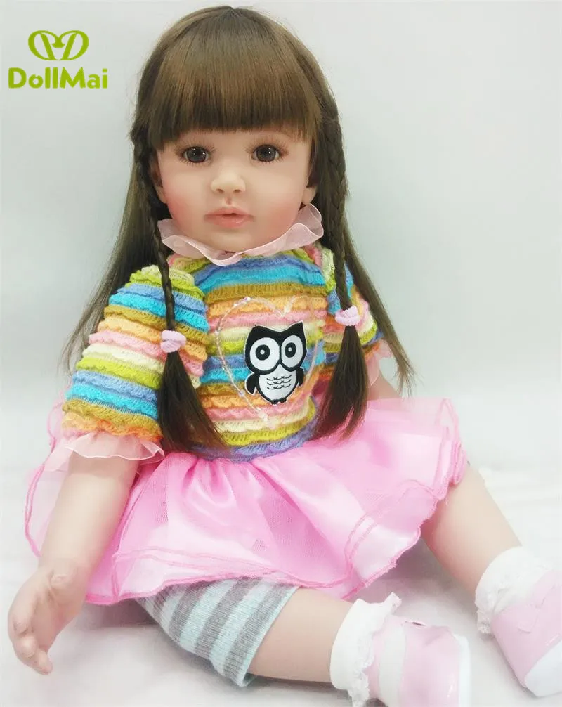 DollMai Exquisite Reborn Toddler Soft Silicone Vinyl baby Doll 24" Princess Girl Bebe reborn Birthday Gift Play House Toy
DollMai Exquisite Reborn Toddler Soft Silicone Vinyl baby Doll 24" Princess Girl Bebe reborn Birthday Gift Play House Toy