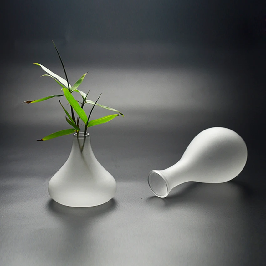 Chinese Style Handcraft Frosted Glass Vase Desktop Transparent Bottle Plant DIY Terrarium Hydroponic Container Home Decoration
Chinese Style Handcraft Frosted Glass Vase Desktop Transparent Bottle Plant DIY Terrarium Hydroponic Container Home Decoration