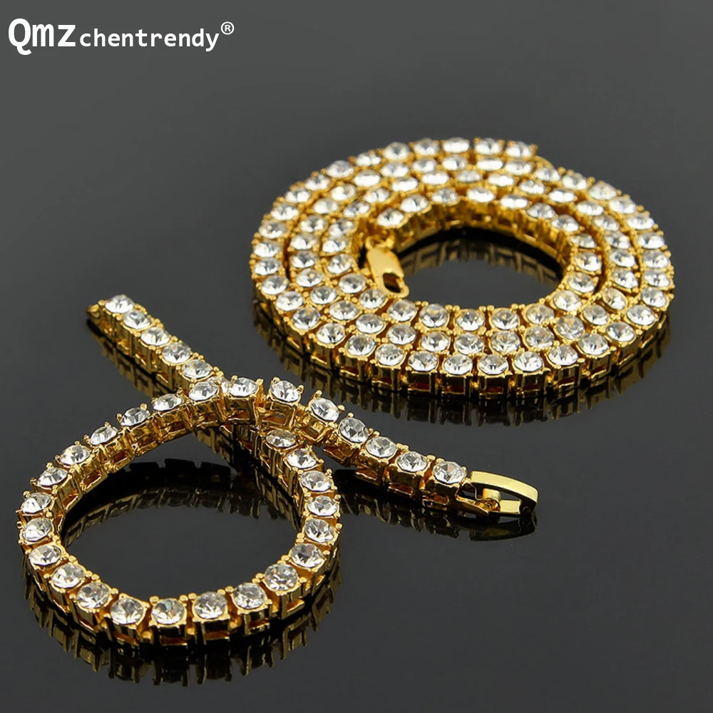 Men Womens Bling Crystal Jewelry 1 Row Pharaoh Necklace Bracelet Cuban Chain Link Tennis Rhinestone Hip Hop Necklaces Punk Sets
Men Womens Bling Crystal Jewelry 1 Row Pharaoh Necklace Bracelet Cuban Chain Link Tennis Rhinestone Hip Hop Necklaces Punk Sets