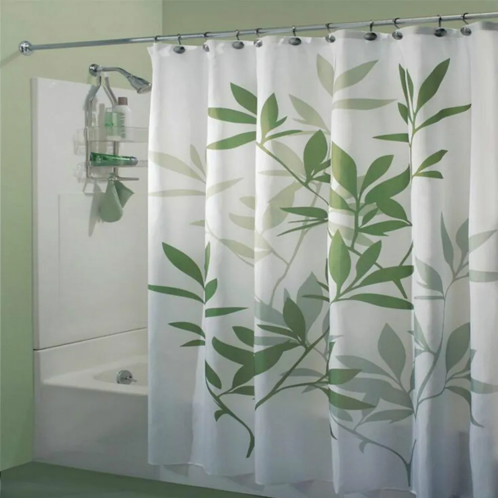 100% Polyester Fabric Bath Curtain Green Leaves Printed Shower Curtains Waterproof Curtains for Bathroom Home Decor
100% Polyester Fabric Bath Curtain Green Leaves Printed Shower Curtains Waterproof Curtains for Bathroom Home Decor