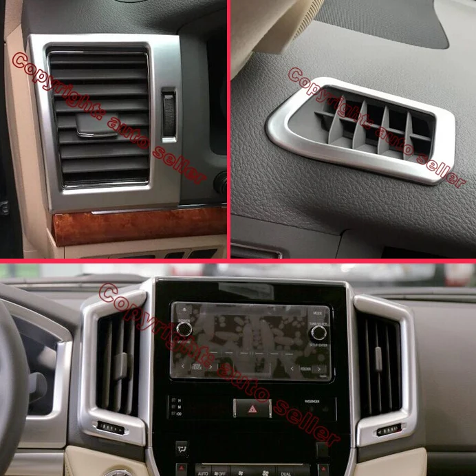 ABS Pearl Chrome Interior Air-Condition Vent Outlet Cover Trim For Toyota Land Cruiser 2016 2017 2018 Car Accessories Stickers
ABS Pearl Chrome Interior Air-Condition Vent Outlet Cover Trim For Toyota Land Cruiser 2016 2017 2018 Car Accessories Stickers