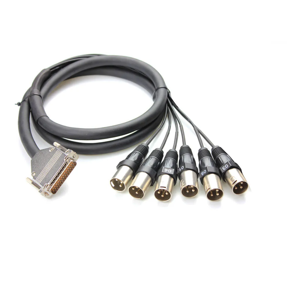 6' DB-25 Male to XLR male 6 CH Audio Snake cable Apogee Pro-CABLE Switchcraft
6' DB-25 Male to XLR male 6 CH Audio Snake cable Apogee Pro-CABLE Switchcraft