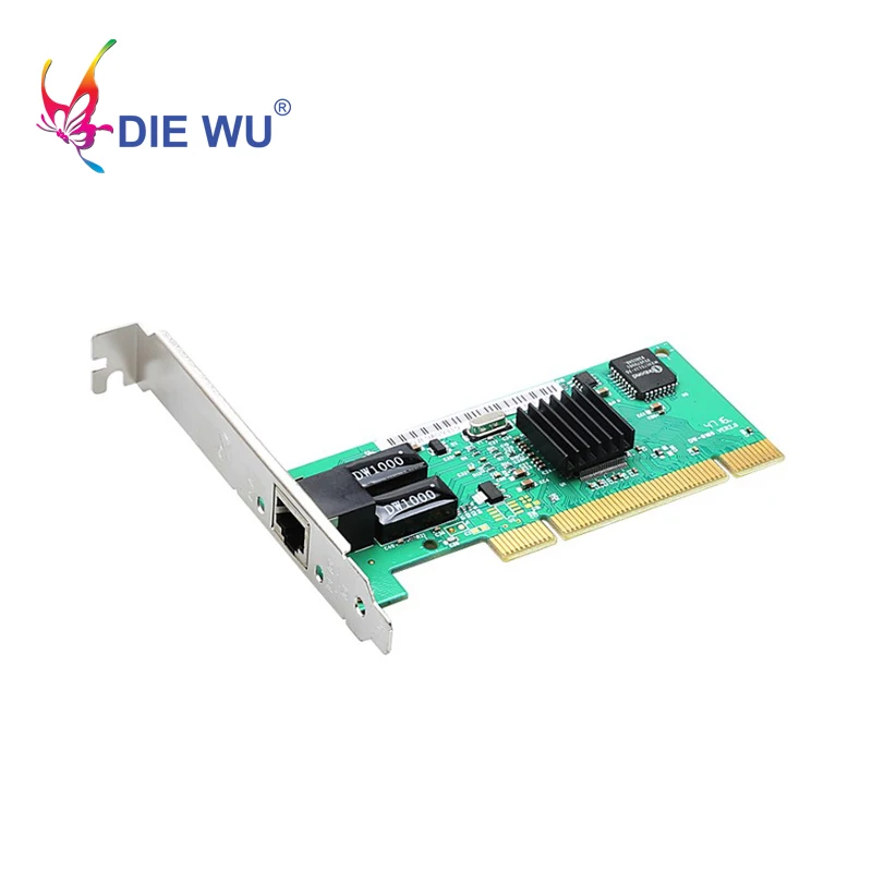 DIEWU Gigabit PCI Network card RJ-45 Ethernet LAN Adapter Controller PCI NIC with Realtek8169 chipset High quality
DIEWU Gigabit PCI Network card RJ-45 Ethernet LAN Adapter Controller PCI NIC with Realtek8169 chipset High quality