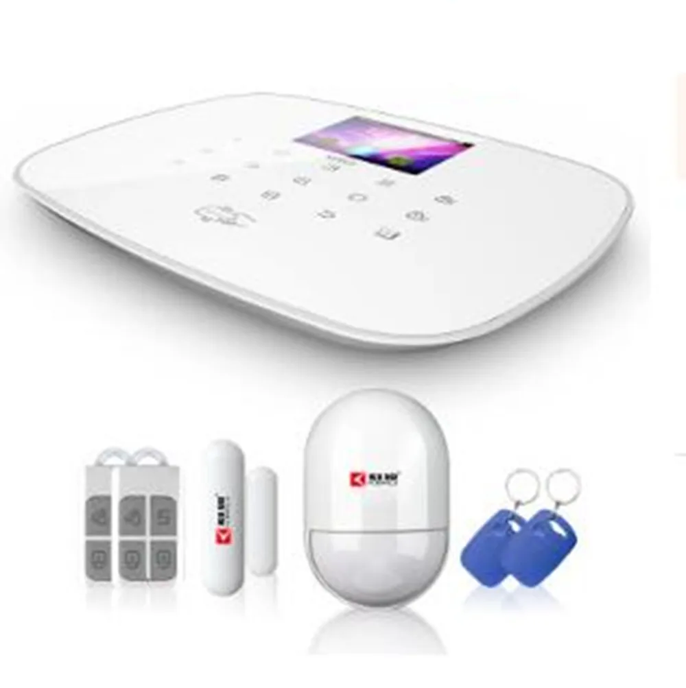 TFT Large Screen Display GSM Dialer Wireless Home Security Alarm System with RFID Tags Intelligent Switch Control
TFT Large Screen Display GSM Dialer Wireless Home Security Alarm System with RFID Tags Intelligent Switch Control