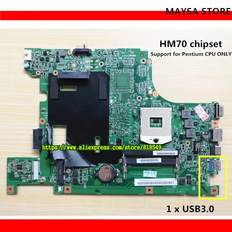 Original B590 laptop motherboard HM70 UMA PGA989 DDR3 Fit for Lenovo B590 Notebook PC system board Fully tested
Original B590 laptop motherboard HM70 UMA PGA989 DDR3 Fit for Lenovo B590 Notebook PC system board Fully tested