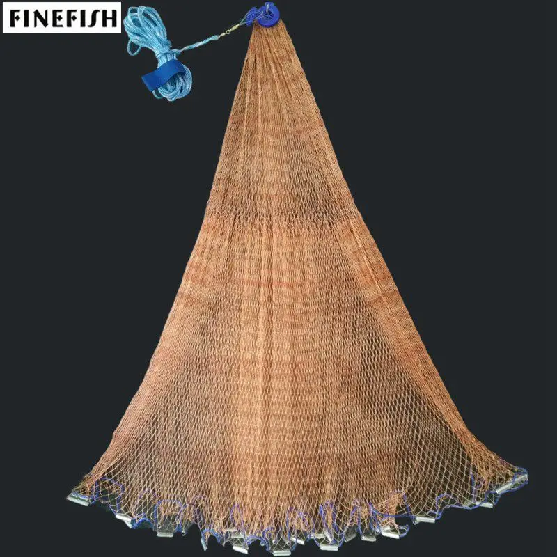 Finefish Strong Multifilament Line Hand Throw Network Cast Net Outdoor Water Sport Hunting Catch Fishing Net Small Mesh
Finefish Strong Multifilament Line Hand Throw Network Cast Net Outdoor Water Sport Hunting Catch Fishing Net Small Mesh