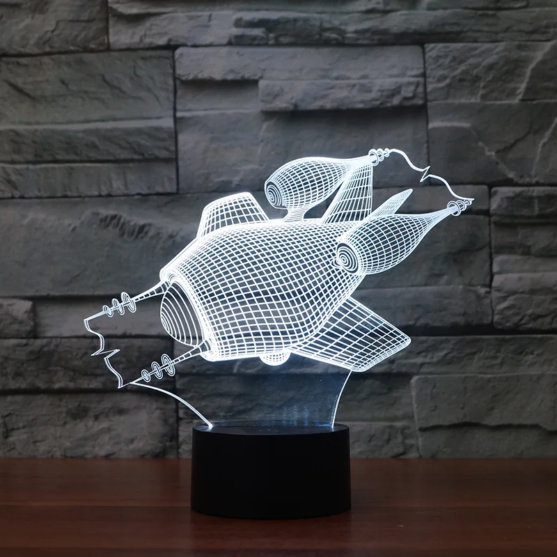 Подводная 3d-лампа, Энергосберегающая светодиодная лампа с Usb, креативный подарок, цветной акриловый визуальный ночник
Подводная 3d-лампа, Энергосберегающая светодиодная лампа с Usb, креативный подарок, цветной акриловый визуальный ночник