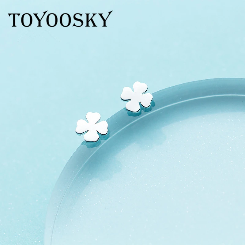 TOYOOSKY 925 пробы серебряные серьги в форме четырехлистного растения для женщин Милые простые серебряные украшения Brincos
TOYOOSKY 925 пробы серебряные серьги в форме четырехлистного растения для женщин Милые простые серебряные украшения Brincos