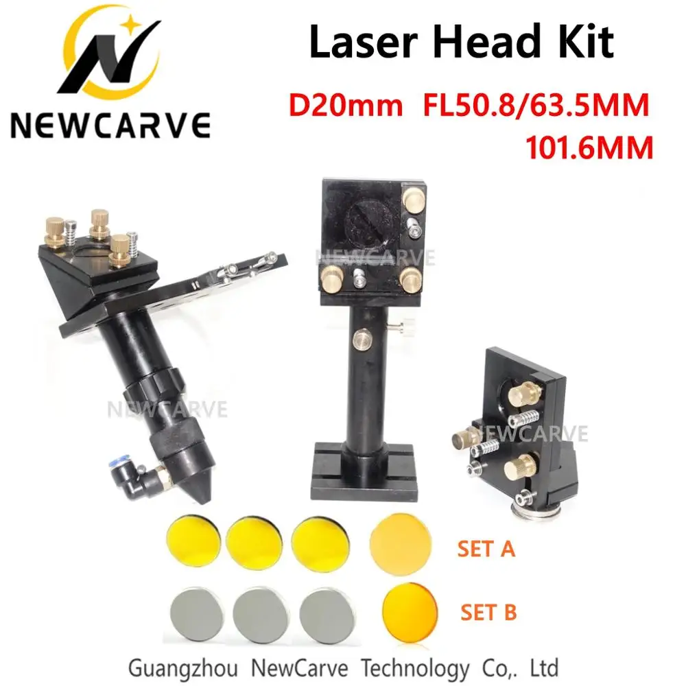 NEWCARVE CO2 Laser Head Set + Reflective Mo Si Mirror 25mm + CO2 Focus Lens 20mm for Laser Engraving Cutting Machine
NEWCARVE CO2 Laser Head Set + Reflective Mo Si Mirror 25mm + CO2 Focus Lens 20mm for Laser Engraving Cutting Machine