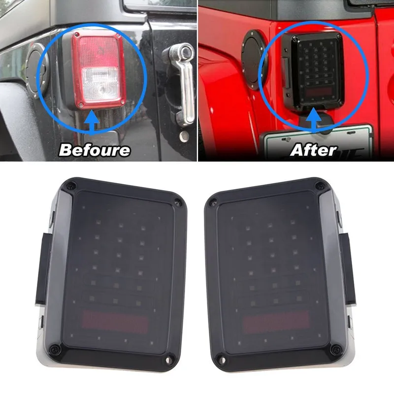 Marloo EU / US LED Tail Lights Turn Signal Reverse Lamps For Jeep Wrangler JK 2007-2017 Taillight Assembly
Marloo EU / US LED Tail Lights Turn Signal Reverse Lamps For Jeep Wrangler JK 2007-2017 Taillight Assembly