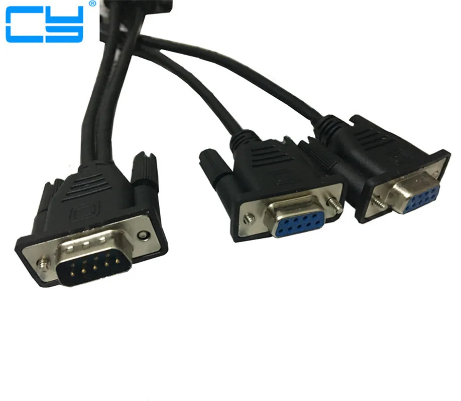 DB9 Male to 2 Female Serial Rs232 Splitter Cable Rs232 Male to 2 Female 2 in One for Cash Register Displays Cable adapter
DB9 Male to 2 Female Serial Rs232 Splitter Cable Rs232 Male to 2 Female 2 in One for Cash Register Displays Cable adapter