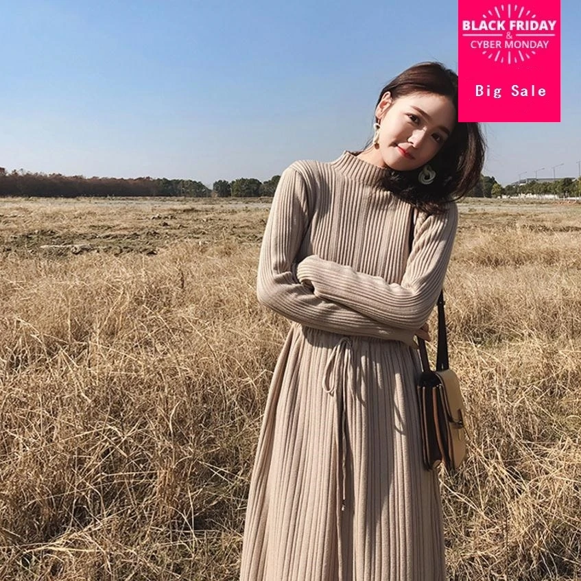 2020 new women's spring long knit lace sticthing dress female over the knee Slim lace dress Korean knitted dress wj2140
2020 new women's spring long knit lace sticthing dress female over the knee Slim lace dress Korean knitted dress wj2140