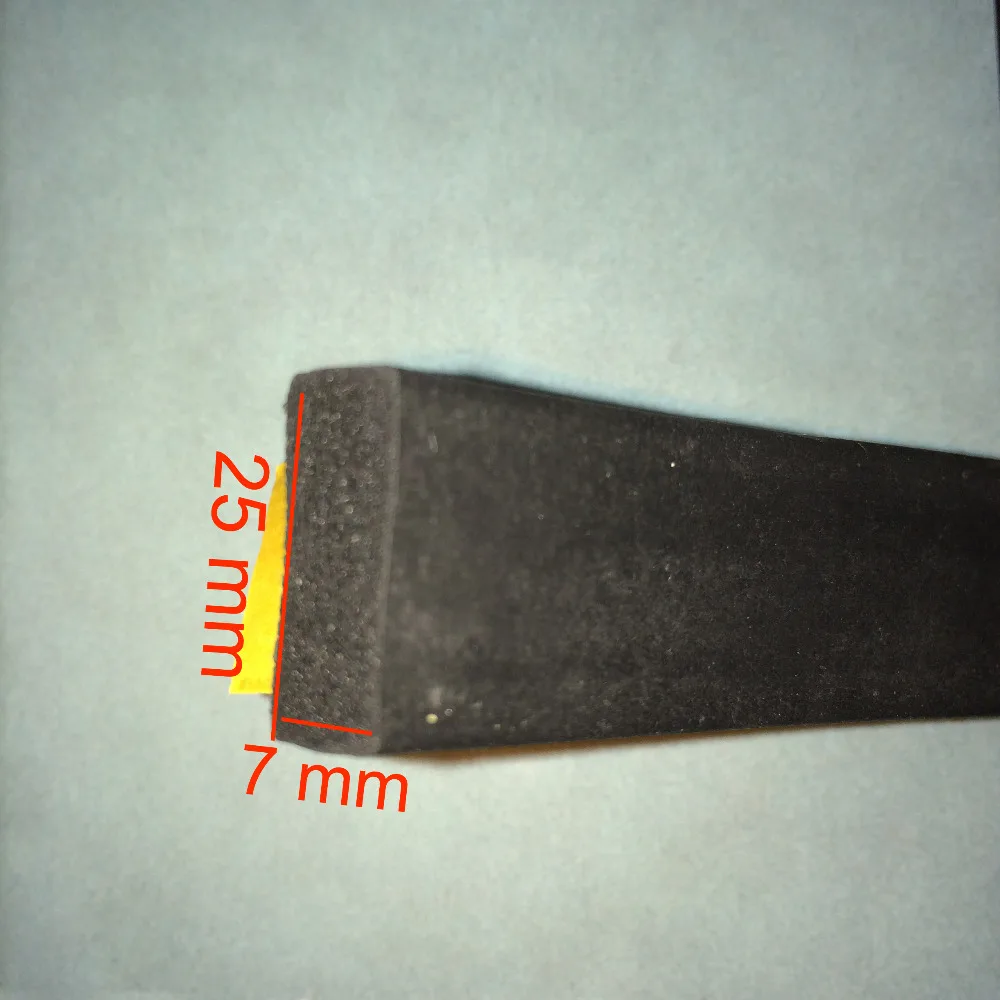 2m x 25mm x 7mm flat rubber foam door window self adhesive sealing strip for cabinet
2m x 25mm x 7mm flat rubber foam door window self adhesive sealing strip for cabinet