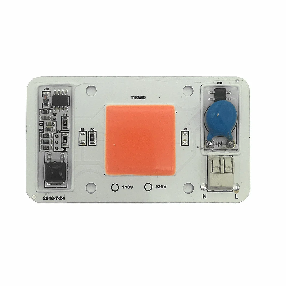 AC220V LED Plant Growth Chip AC 220V 50W LED Full Spectrum 380-840nm COB Chip for Promoting Plant Growth Landscape Illumination
AC220V LED Plant Growth Chip AC 220V 50W LED Full Spectrum 380-840nm COB Chip for Promoting Plant Growth Landscape Illumination