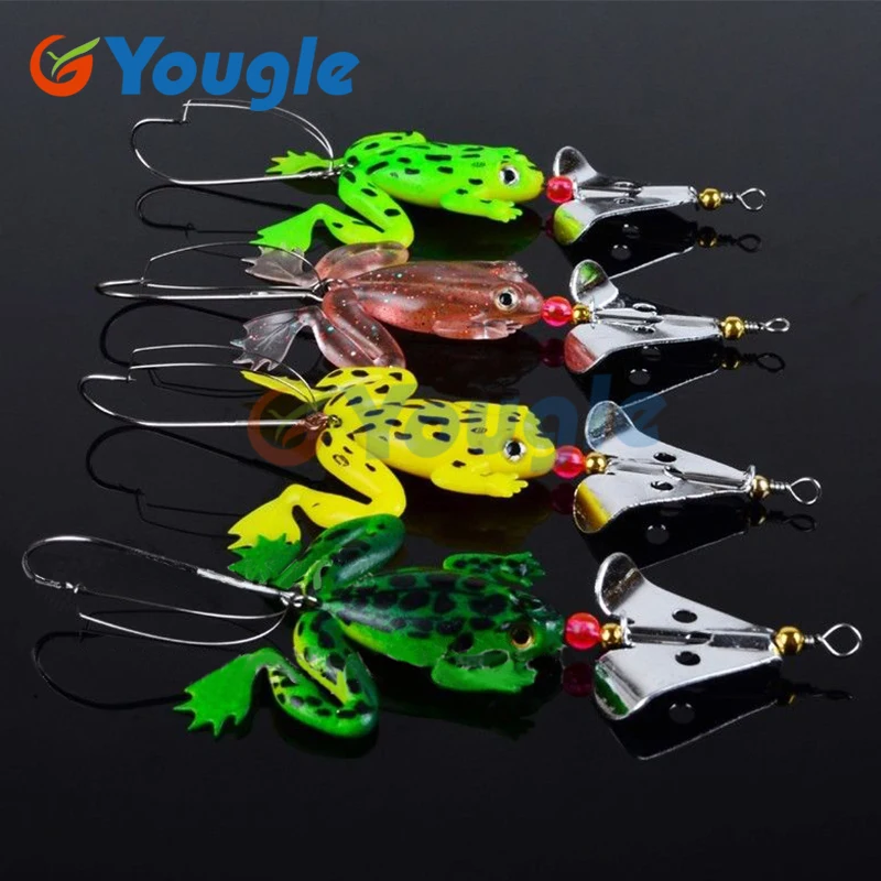 YOUGLE 4 Pieces/Lot Rubber Frog Lure Soft Fishing Lures Bass CrankBait Crank Bait Sinking 9cm 3.54" 6.2g
YOUGLE 4 Pieces/Lot Rubber Frog Lure Soft Fishing Lures Bass CrankBait Crank Bait Sinking 9cm 3.54" 6.2g