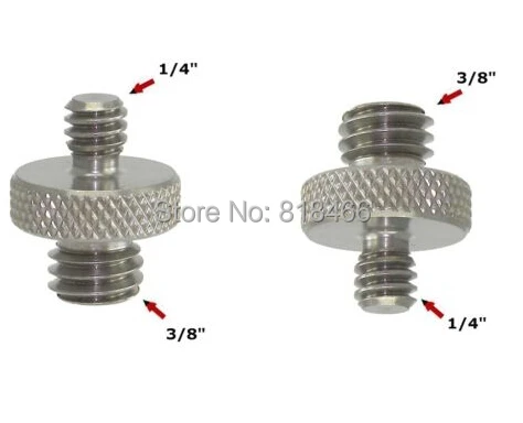 100pcs/lot New Metal Adapter Male 1/4" to Male 3/8" Thread Screws coupler 1/4-3/8 adapter ring For DSLR Tripod Monopod
100pcs/lot New Metal Adapter Male 1/4" to Male 3/8" Thread Screws coupler 1/4-3/8 adapter ring For DSLR Tripod Monopod