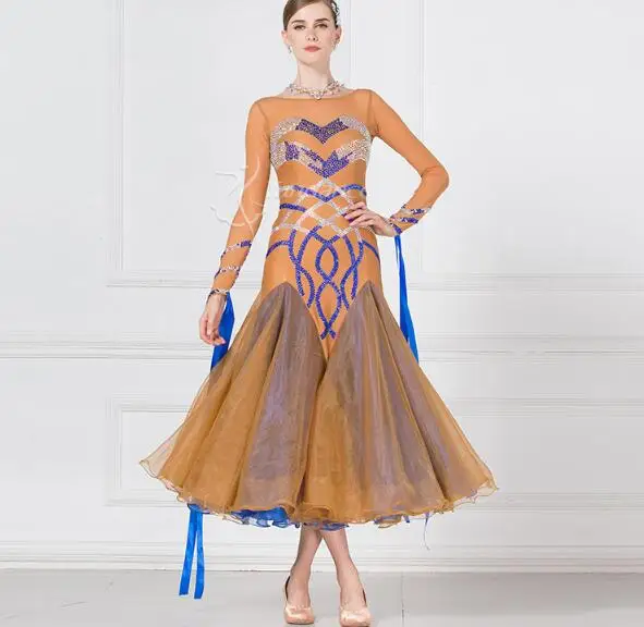 customize blue black patchwork puff long sleeve Fox trot Waltz tango salsa competition ballroom dance dress
customize blue black patchwork puff long sleeve Fox trot Waltz tango salsa competition ballroom dance dress