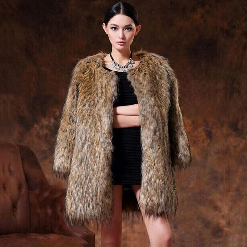 Plus Size 6XL New Medium Long Fake Fur Jacket Women Winter Faux Fur Jackets Woman Warm Coats Female Ladies
Plus Size 6XL New Medium Long Fake Fur Jacket Women Winter Faux Fur Jackets Woman Warm Coats Female Ladies