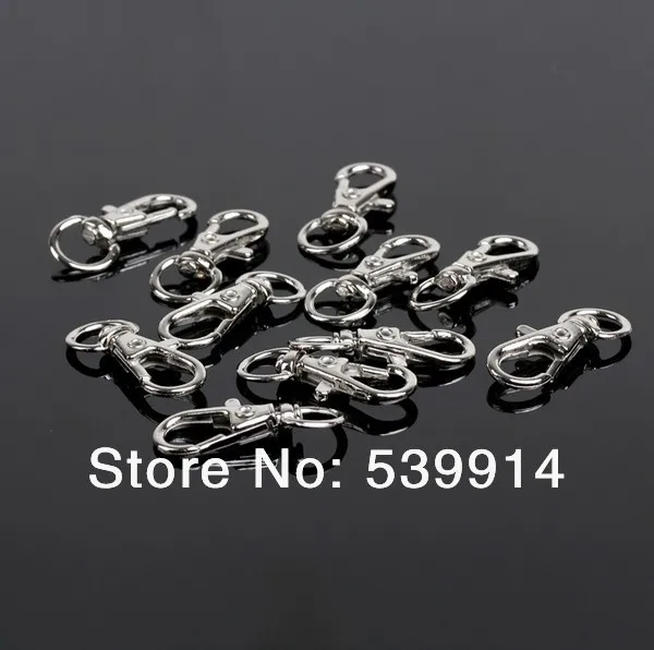 100Pcs Dull Silver /Brown Plated Swivel Lobster Clasp Clips Key Hook Key Ring Findings Clasps For Keychains Making 32mm
100Pcs Dull Silver /Brown Plated Swivel Lobster Clasp Clips Key Hook Key Ring Findings Clasps For Keychains Making 32mm
