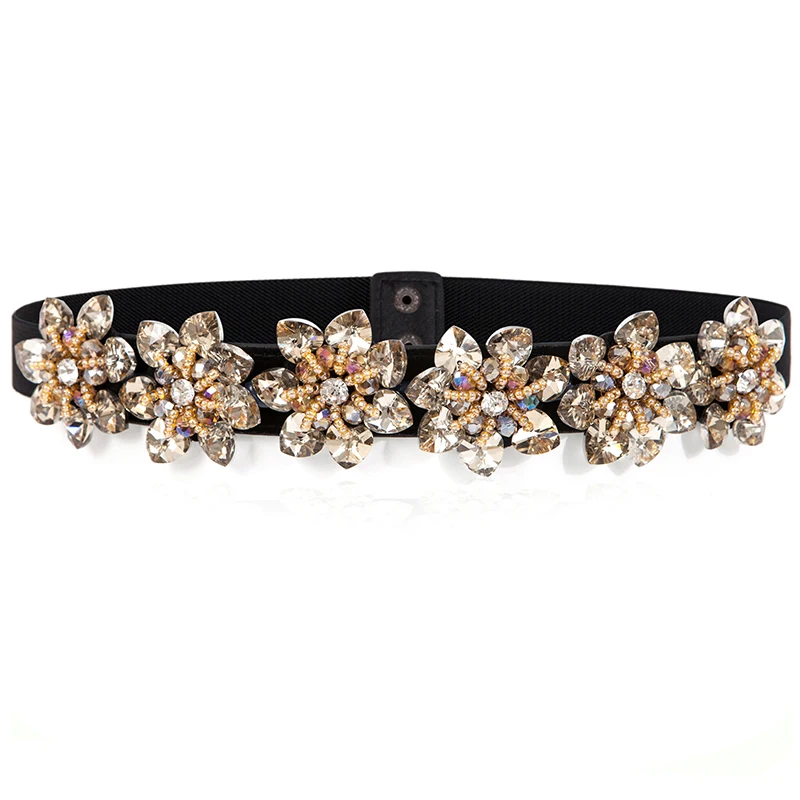 Brand Luxury Rhinestone Dress Belts Women Colorful Crystal Gem Elastic Waistband Fashion Ladies Corset Summer Dress Accessories DP09
Brand Luxury Rhinestone Dress Belts Women Colorful Crystal Gem Elastic Waistband Fashion Ladies Corset Summer Dress Accessories DP09