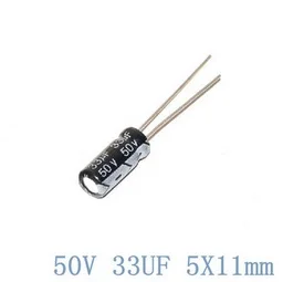 50V 33UF 33UF 50V Electrolytic Capacitors Size: 5*11 best quality New origina
50V 33UF 33UF 50V Electrolytic Capacitors Size: 5*11 best quality New origina