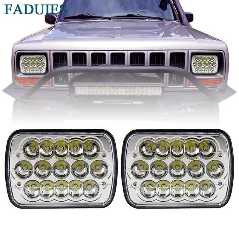 FADUIES 5" x 7" 7x6 Inch Rectangular LED Headlight Replacement H6054 H5054 H6054LL 69822 For Jeep Cherokee XJ Truck 4X4 Offroad
FADUIES 5" x 7" 7x6 Inch Rectangular LED Headlight Replacement H6054 H5054 H6054LL 69822 For Jeep Cherokee XJ Truck 4X4 Offroad