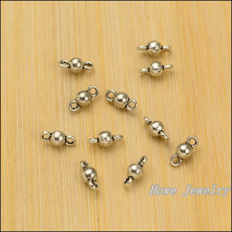 400 pcs Vintage Charms Ball connector Pendant Antique silver Fit Bracelets Necklace DIY Metal Jewelry Making
400 pcs Vintage Charms Ball connector Pendant Antique silver Fit Bracelets Necklace DIY Metal Jewelry Making