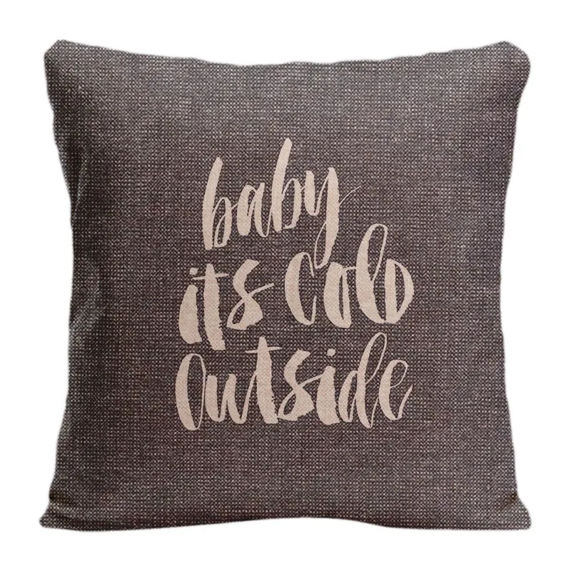 Cotton Linen Baby Its Cold Outside Two Sides Printing Throw Pillow Case Decorative Cushion Cover High-Quality For Sofa
Cotton Linen Baby Its Cold Outside Two Sides Printing Throw Pillow Case Decorative Cushion Cover High-Quality For Sofa