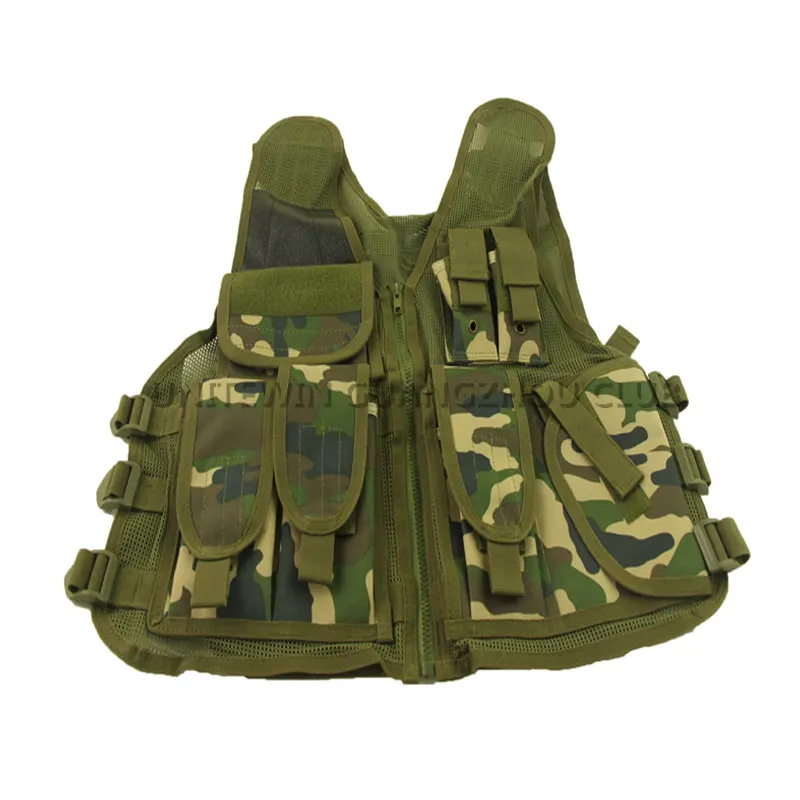 Military Army Outdoor Camouflage Tactical Vest Hunting Shooting Paintaball Combat Protective Vest Woodland Camo Black
Military Army Outdoor Camouflage Tactical Vest Hunting Shooting Paintaball Combat Protective Vest Woodland Camo Black