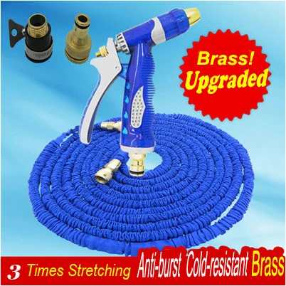 Upgraded Blue Magic manguera Extensible 3 times Garden Hose Watering manguera Brass Water gun 150ft Garden Tools Brass Spray Gun
Upgraded Blue Magic manguera Extensible 3 times Garden Hose Watering manguera Brass Water gun 150ft Garden Tools Brass Spray Gun