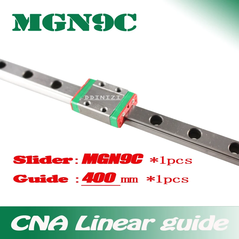 9mm Linear Guide MGN9 L= 400mm linear rail way + MGN9C Long linear carriage for CNC X Y Z Axis Free shipping
9mm Linear Guide MGN9 L= 400mm linear rail way + MGN9C Long linear carriage for CNC X Y Z Axis Free shipping