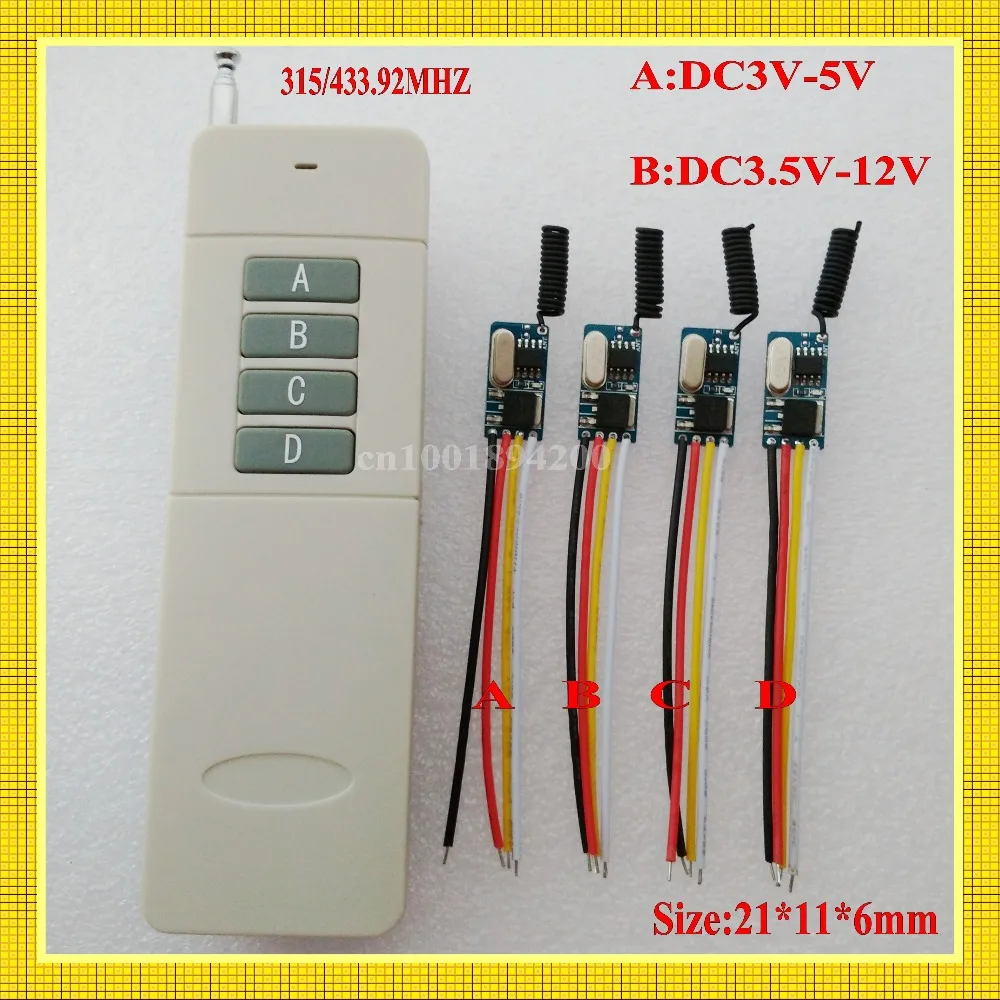 Lights Lighting Wireless Remote Control Switch Light Remote Switch3.5v 3.7v 4.5v 5v 6v 7v 9v 12v Mini Micro Receiver Transmitter
Lights Lighting Wireless Remote Control Switch Light Remote Switch3.5v 3.7v 4.5v 5v 6v 7v 9v 12v Mini Micro Receiver Transmitter