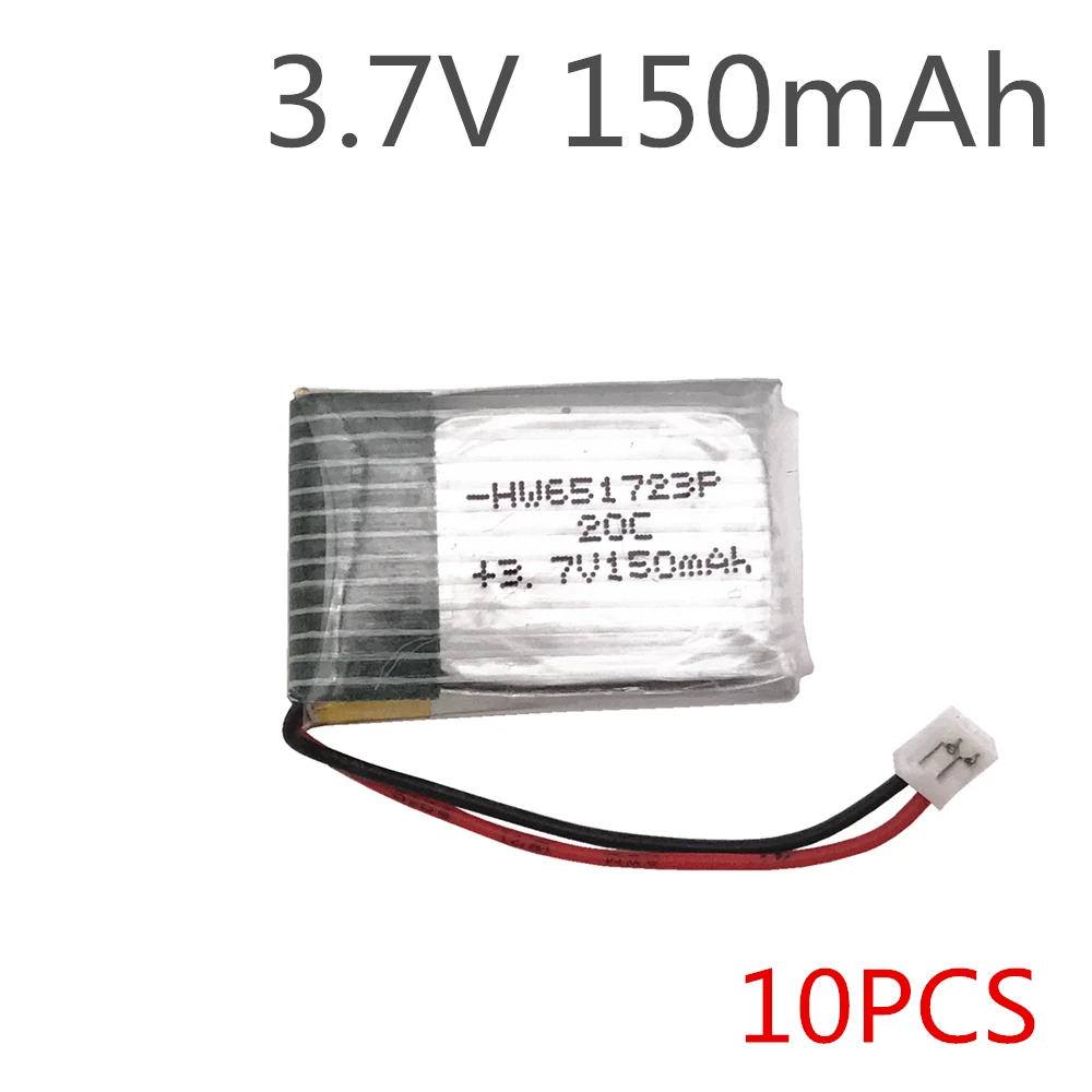3,7 v 150mah H20 RC Quadcopter запасные части 150mah LIPO батарея 10pcs bateria для h20 1,25 мм разъем оптом
3,7 v 150mah H20 RC Quadcopter запасные части 150mah LIPO батарея 10pcs bateria для h20 1,25 мм разъем оптом