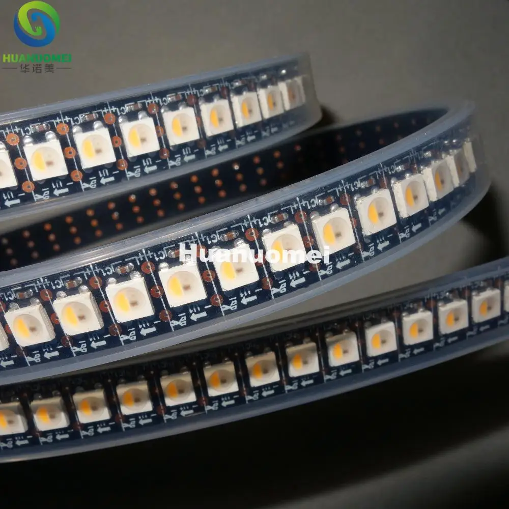 SK6812-RGBW(warm white) led addressable strip;144leds/m with 144pixels/m;waterproof in silicon tube;2m long;DC5V input;BLACK PCB
SK6812-RGBW(warm white) led addressable strip;144leds/m with 144pixels/m;waterproof in silicon tube;2m long;DC5V input;BLACK PCB