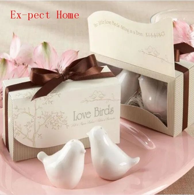 400pcs Free Shipping Ceramics Love Bird Salt And Pepper Shaker Wedding Gifts For Guests articulos de fiesta Weding Souvenir
400pcs Free Shipping Ceramics Love Bird Salt And Pepper Shaker Wedding Gifts For Guests articulos de fiesta Weding Souvenir