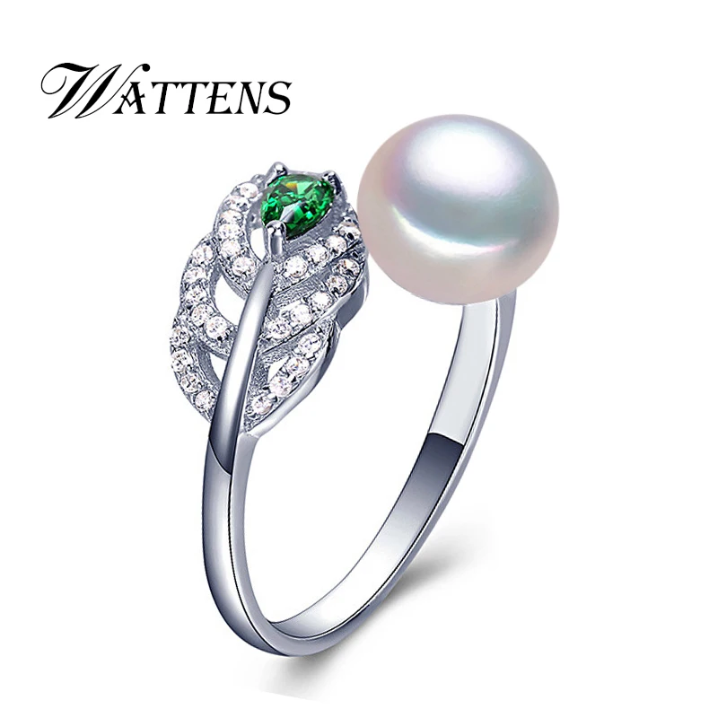 WATTEN Fashion Natural freshwater Pearl Ring ,925 Sterling Silver ring ,pearl Jewelry zircon For Women gift, wedding accessories
WATTEN Fashion Natural freshwater Pearl Ring ,925 Sterling Silver ring ,pearl Jewelry zircon For Women gift, wedding accessories
