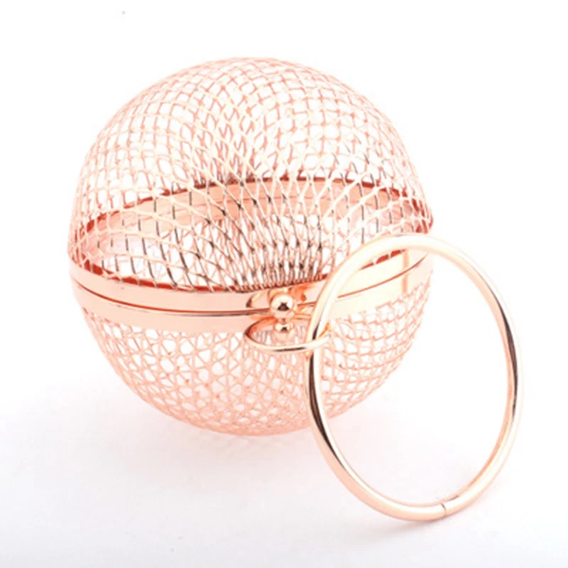 2019 unique design round ball metal hollow fashion women's evening dress clutch bag ladies chain shoulder bag Messenger bag
2019 unique design round ball metal hollow fashion women's evening dress clutch bag ladies chain shoulder bag Messenger bag
