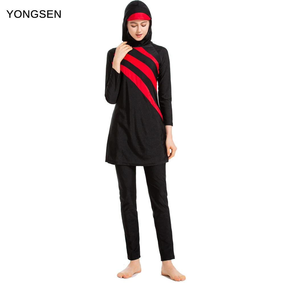 YONGSEN Plus Size Burkinis Islamic Swimsuit For Women Full Cover Conservative Chest pad Modest Muslim Swimwear Hajib
YONGSEN Plus Size Burkinis Islamic Swimsuit For Women Full Cover Conservative Chest pad Modest Muslim Swimwear Hajib
