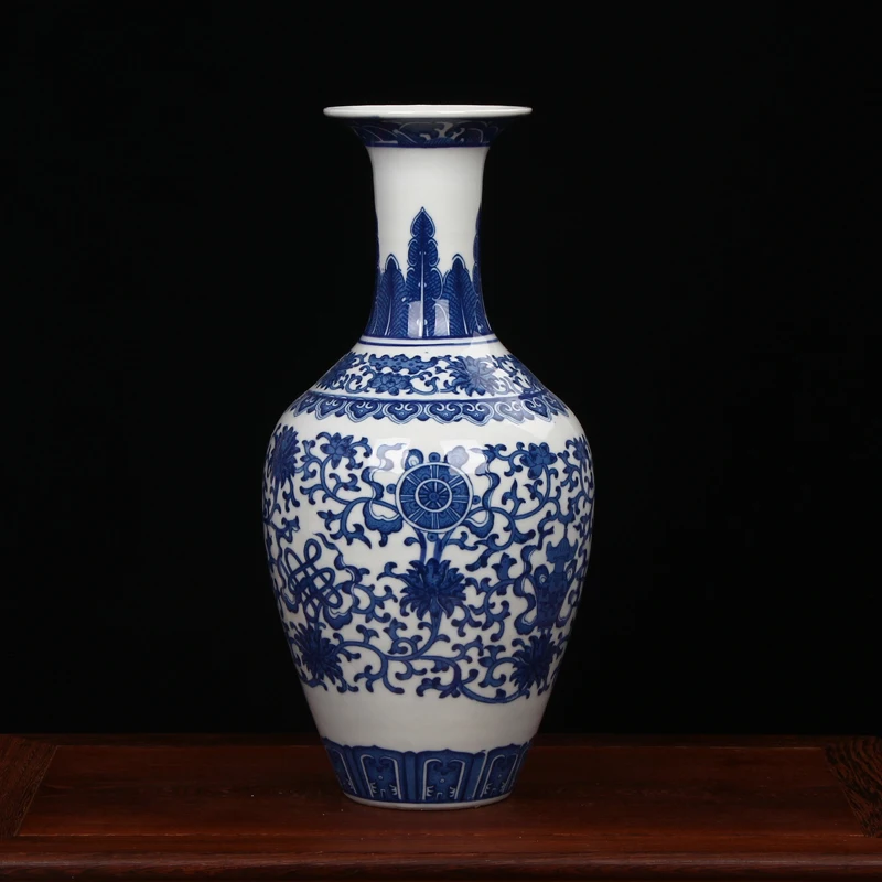 Jingdezhen Porcelain vase chinese ceramic vase China flower pot vase modern Chinese crafts blue and white flower porcelain vase
Jingdezhen Porcelain vase chinese ceramic vase China flower pot vase modern Chinese crafts blue and white flower porcelain vase