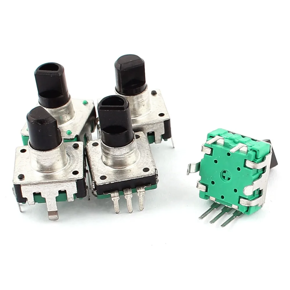 UXCELL 5pcs/lot 24 Posistion 12 Pulses 5 Terminal 6mm Shaft Rotary Encoder Switch Potentiometer for DVD Player Audio Equipments
UXCELL 5pcs/lot 24 Posistion 12 Pulses 5 Terminal 6mm Shaft Rotary Encoder Switch Potentiometer for DVD Player Audio Equipments