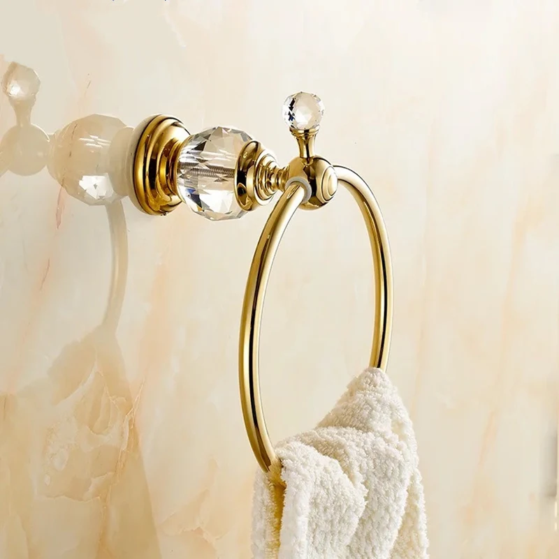 Free shipping European Luxury showroom towel hangers Noble court bathroom pendant jade shelf Gold Plated delicate crystal rings
Free shipping European Luxury showroom towel hangers Noble court bathroom pendant jade shelf Gold Plated delicate crystal rings