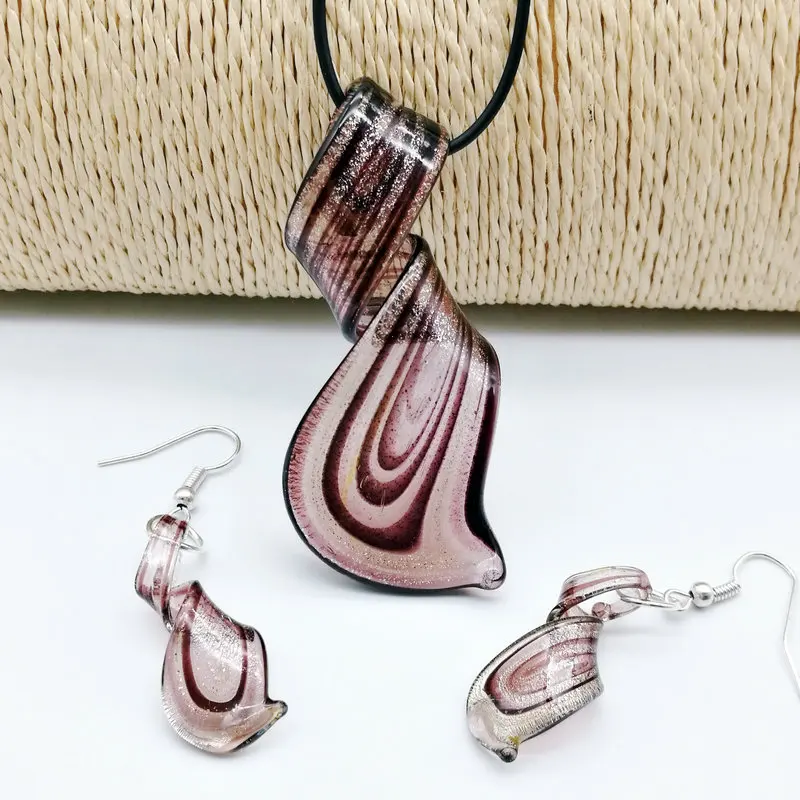 Purple Blue Art Style Non-Standardized Painted Curved Abstract Coloured Glaze Glass Necklace Earrings Set DIY Jewelry for Women
Purple Blue Art Style Non-Standardized Painted Curved Abstract Coloured Glaze Glass Necklace Earrings Set DIY Jewelry for Women