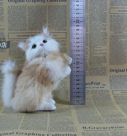 large 15x9x18cm yellow cat model toy polyethylene&furs cat handicraft home decoration gift a1610
large 15x9x18cm yellow cat model toy polyethylene&furs cat handicraft home decoration gift a1610