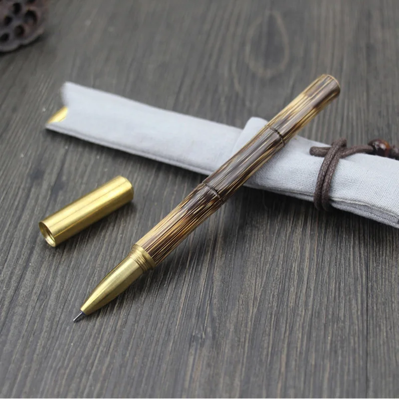 Handmade Bamboo Signature Pen Black Ink Art Gel Pen Brass Cap Office Writing Tool Festival Gift
Handmade Bamboo Signature Pen Black Ink Art Gel Pen Brass Cap Office Writing Tool Festival Gift