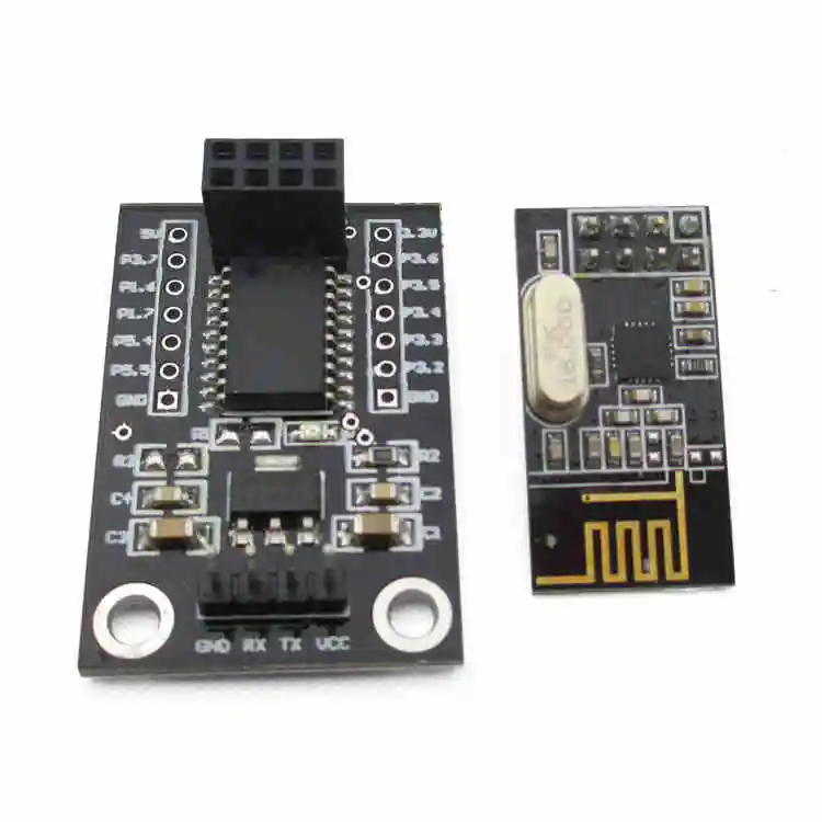 STC15L204 + NRF24L01 Wireless Serial Port Module Wireless Transmittance Module
STC15L204 + NRF24L01 Wireless Serial Port Module Wireless Transmittance Module