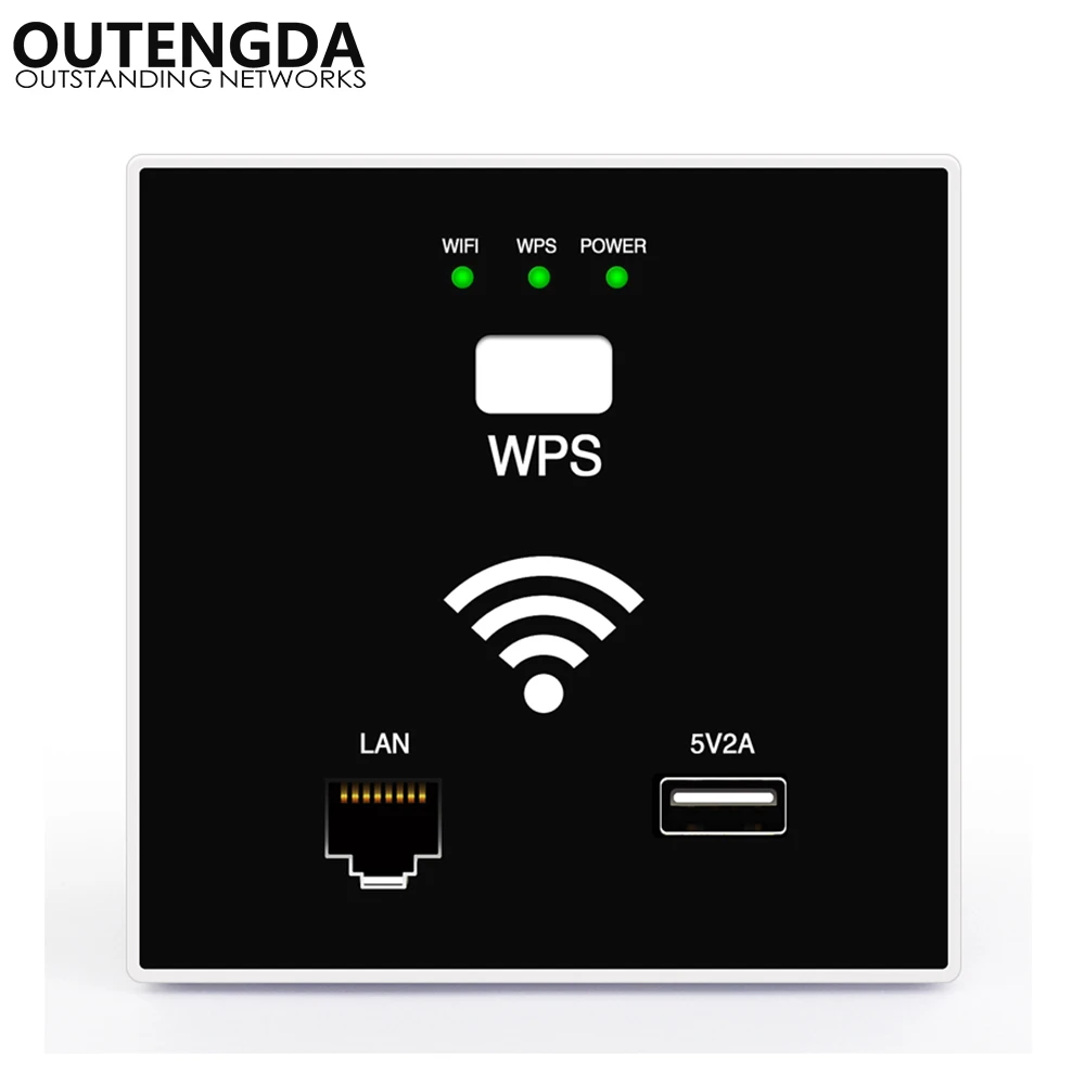 300Mbps black in-wall wifi wireless router Access Point for hotel Wall switch socket with USB&RJ45 in wall AP
300Mbps black in-wall wifi wireless router Access Point for hotel Wall switch socket with USB&RJ45 in wall AP