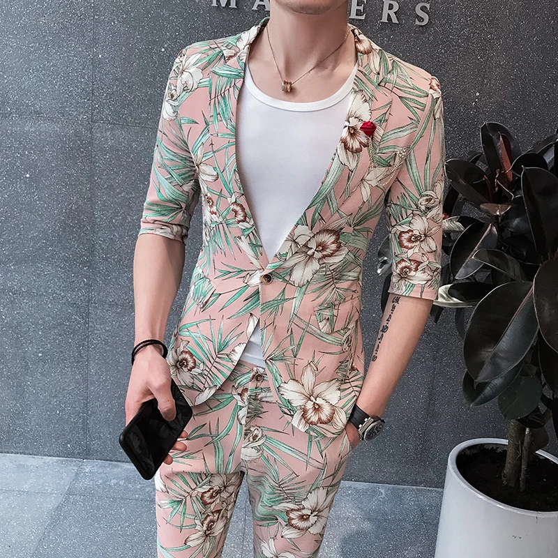 2020 Mens Summer Suits Slim Fit Mens Fashion Suits Pink Tuxedos Flowers Suits Mens 2 pcs Slim Fit Floral Homecoming Dresses Club
2020 Mens Summer Suits Slim Fit Mens Fashion Suits Pink Tuxedos Flowers Suits Mens 2 pcs Slim Fit Floral Homecoming Dresses Club
