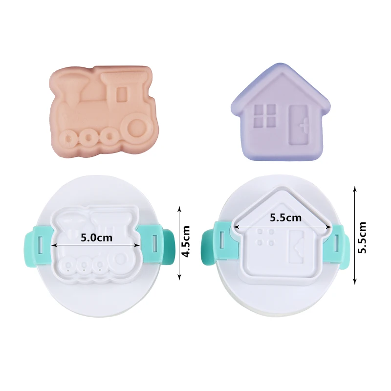 Free Shipping Plastic Fondant Chocolate Eggs House/Train Shape Multifunction Pressing Mold Rice Ball Tools Set HB0310B
Free Shipping Plastic Fondant Chocolate Eggs House/Train Shape Multifunction Pressing Mold Rice Ball Tools Set HB0310B